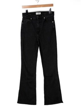 Le Jean Black High-Rise Flare Jeans size 27
